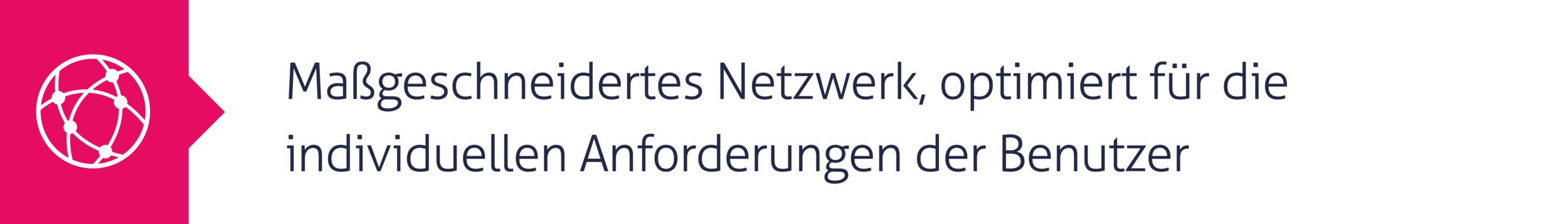 12. Maßgeschneidertes Netzwerk, optimiert für die individuellen Anforderungen der Benutzer