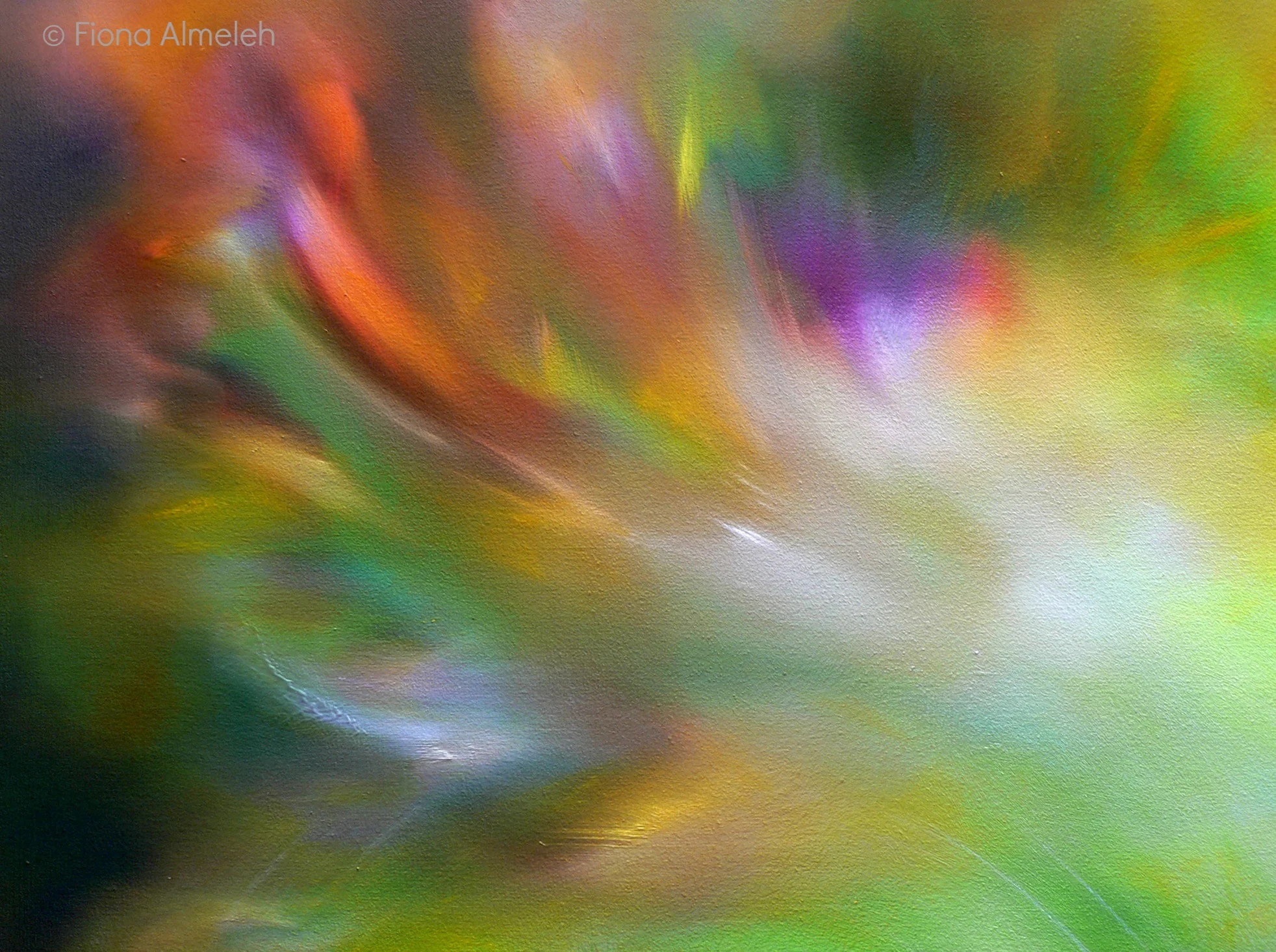 Painting Light - Green and Orange