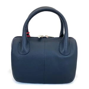 Mala Leather Anishka Navy Grab Bag — The Linden Tree