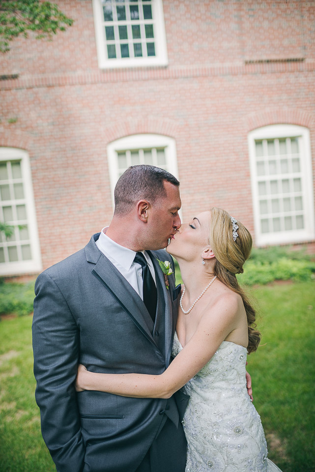 NH Wedding Photographer: couple kissing portrait