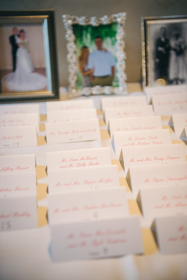 NH Wedding Photographer: reception table cards