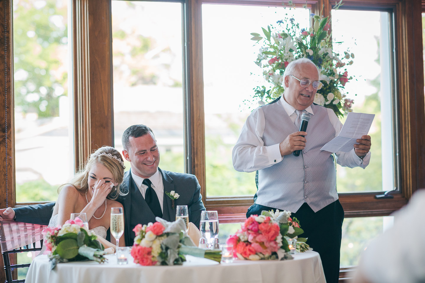 NH Wedding Photographer: dad speech