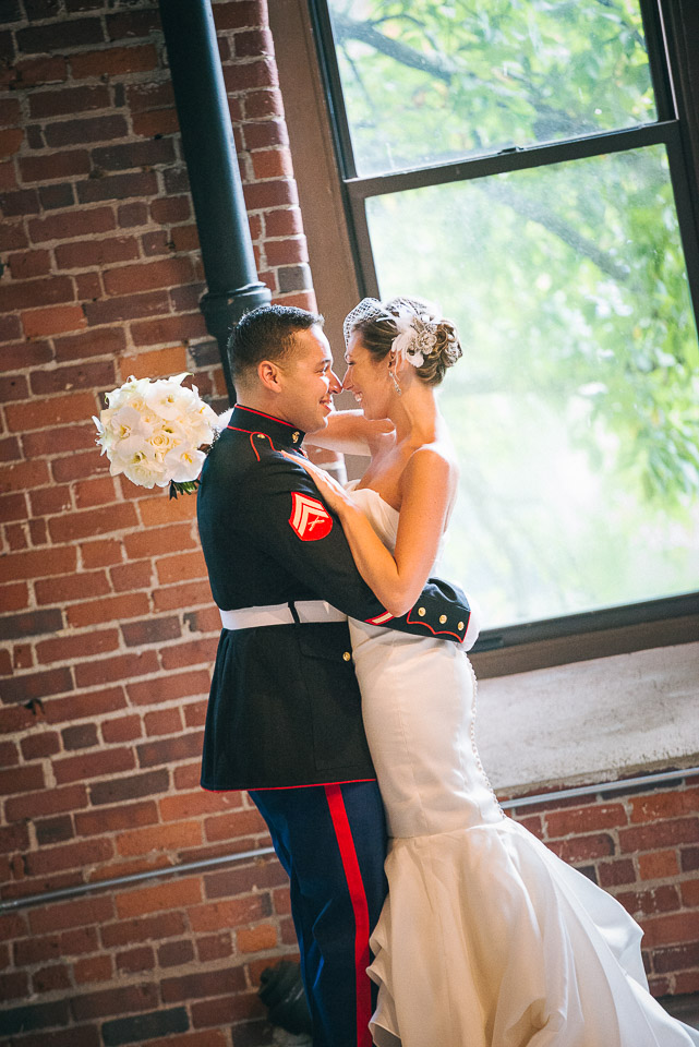 NH Wedding Photographer: bride and groom kiss