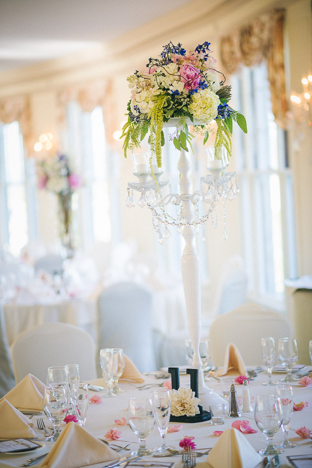 NH Wedding Photographer: reception table details