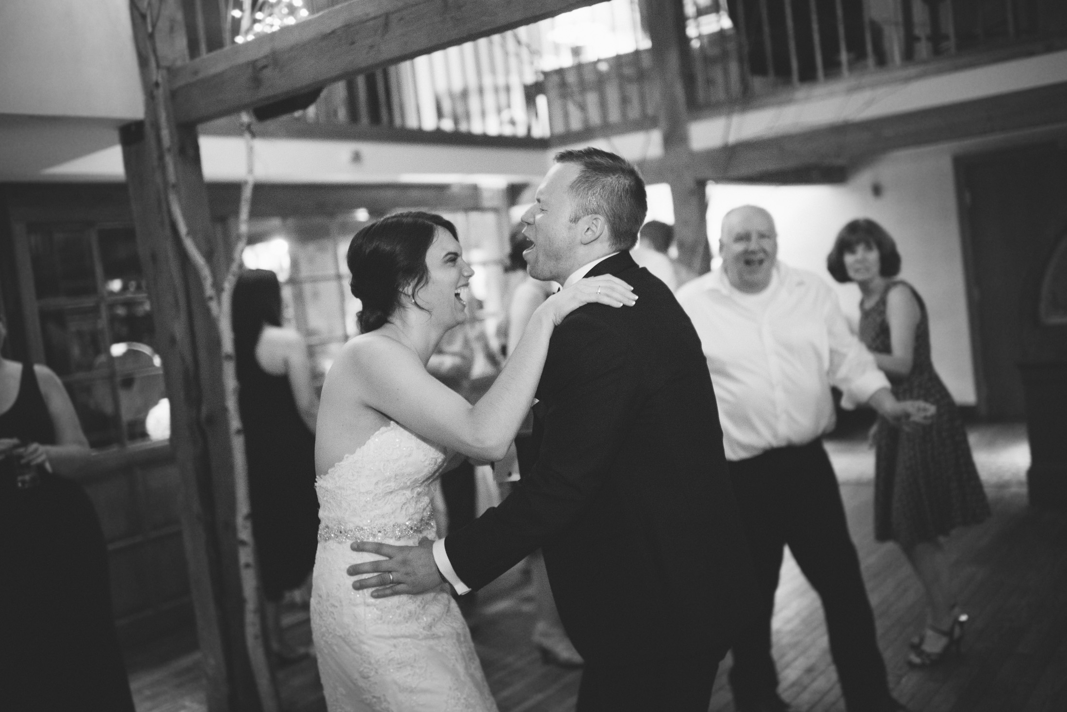 NH Wedding Photographer: reception dancing 