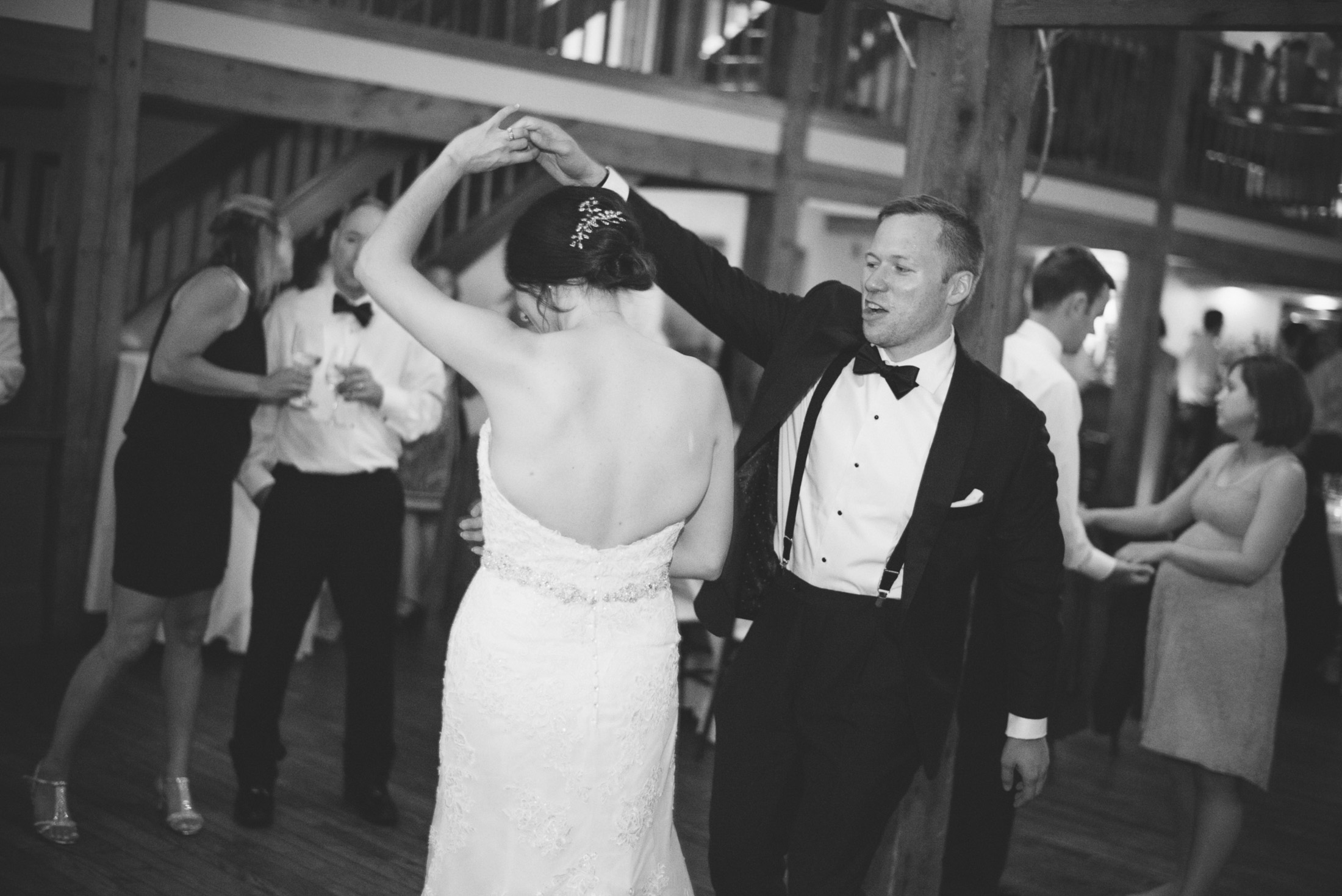 NH Wedding Photographer: reception couple dancing