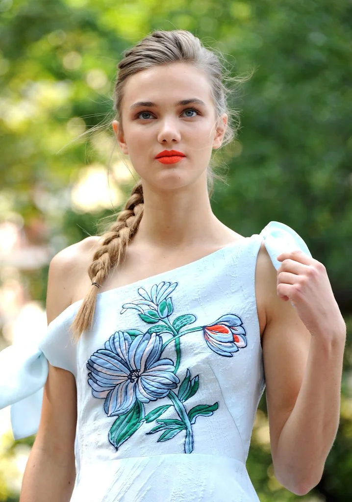 Lela Rose: Side Parted Braid Pony Tail