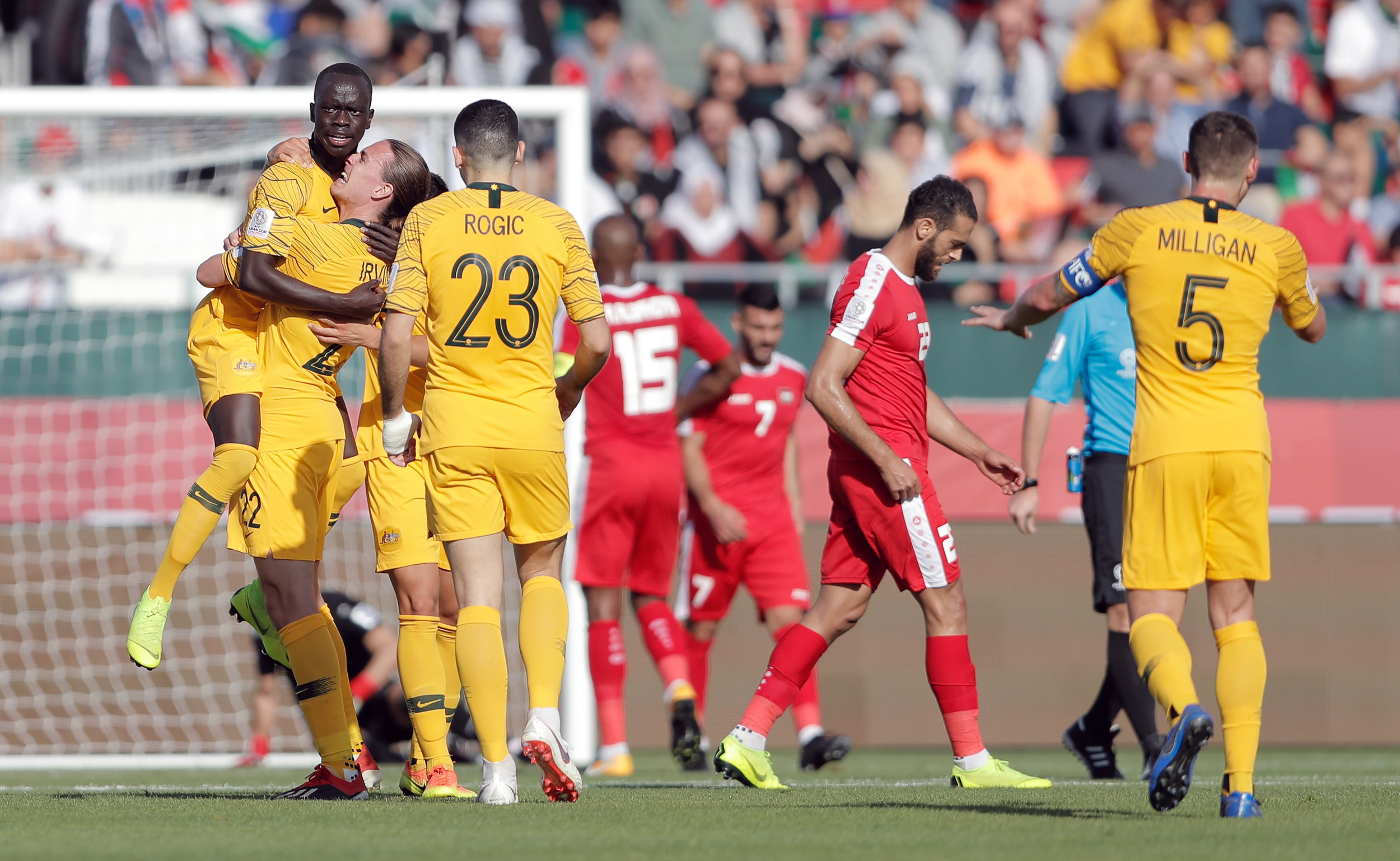 Palestine, couldn't do anything against the reigning Asian Champions (Asian Football Confederation (AFC))