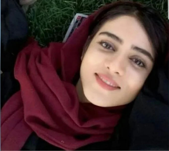 Burnt herself as a protest, and died. The Blue Girl, Sahar Khoyodari (Twitter)