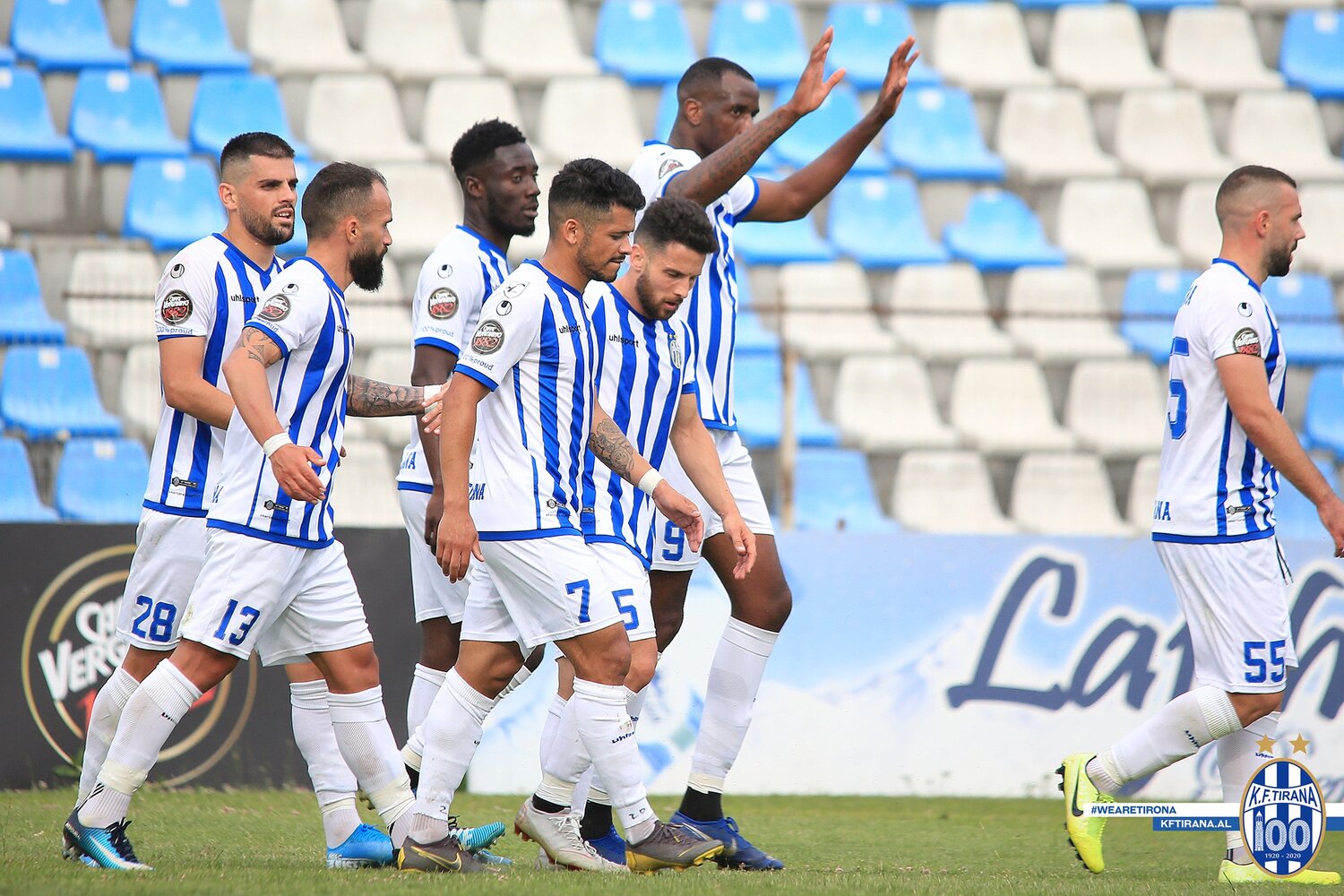 Klevi Qefalia of Kf Tirana during the first round of UEFA Champions League  2022-2023, football match between Kf Tirana and F91 Dudelange at Air Albani  Stock Photo - Alamy