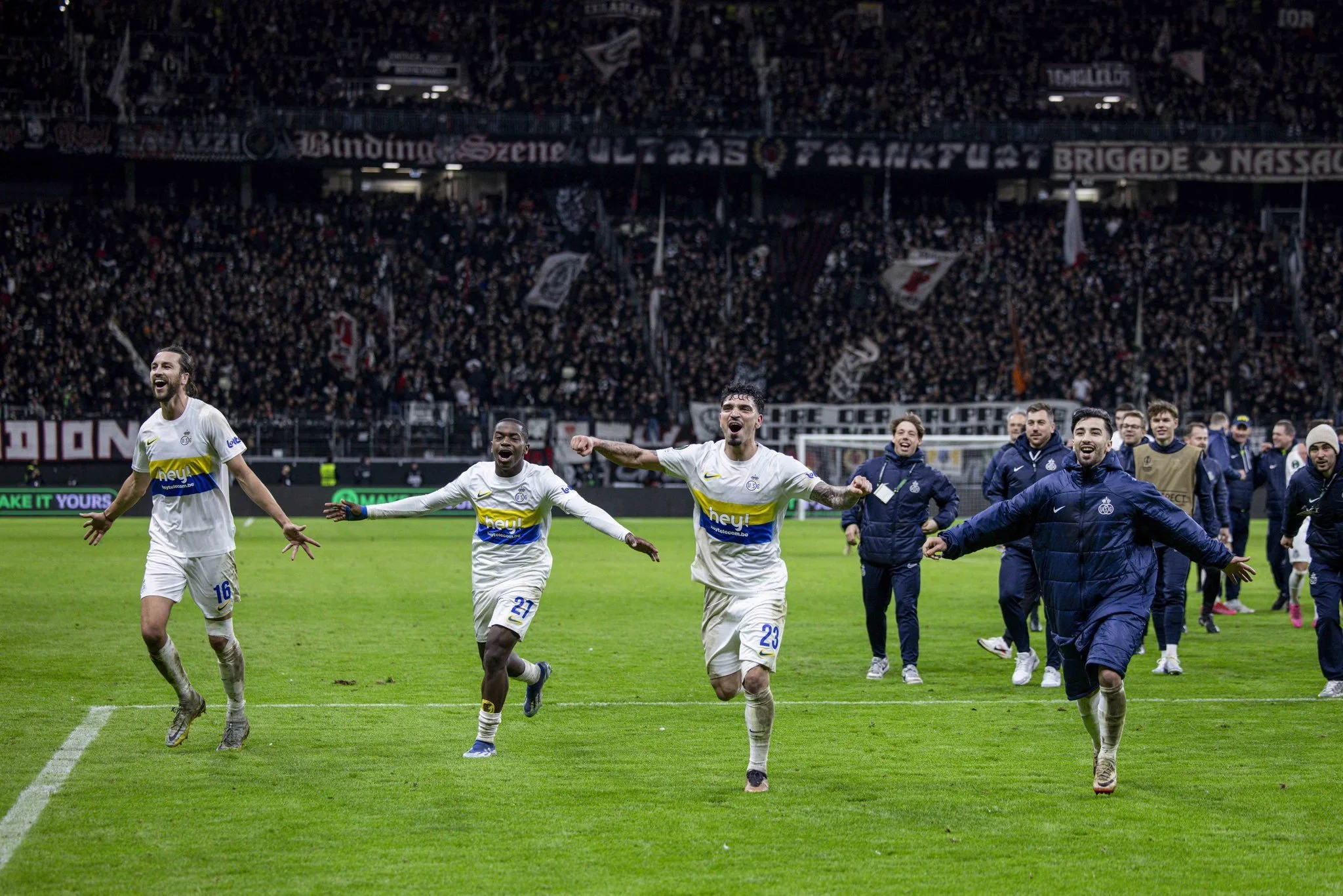Conference League playoff recap Ajax squeeze through as Frankfurt