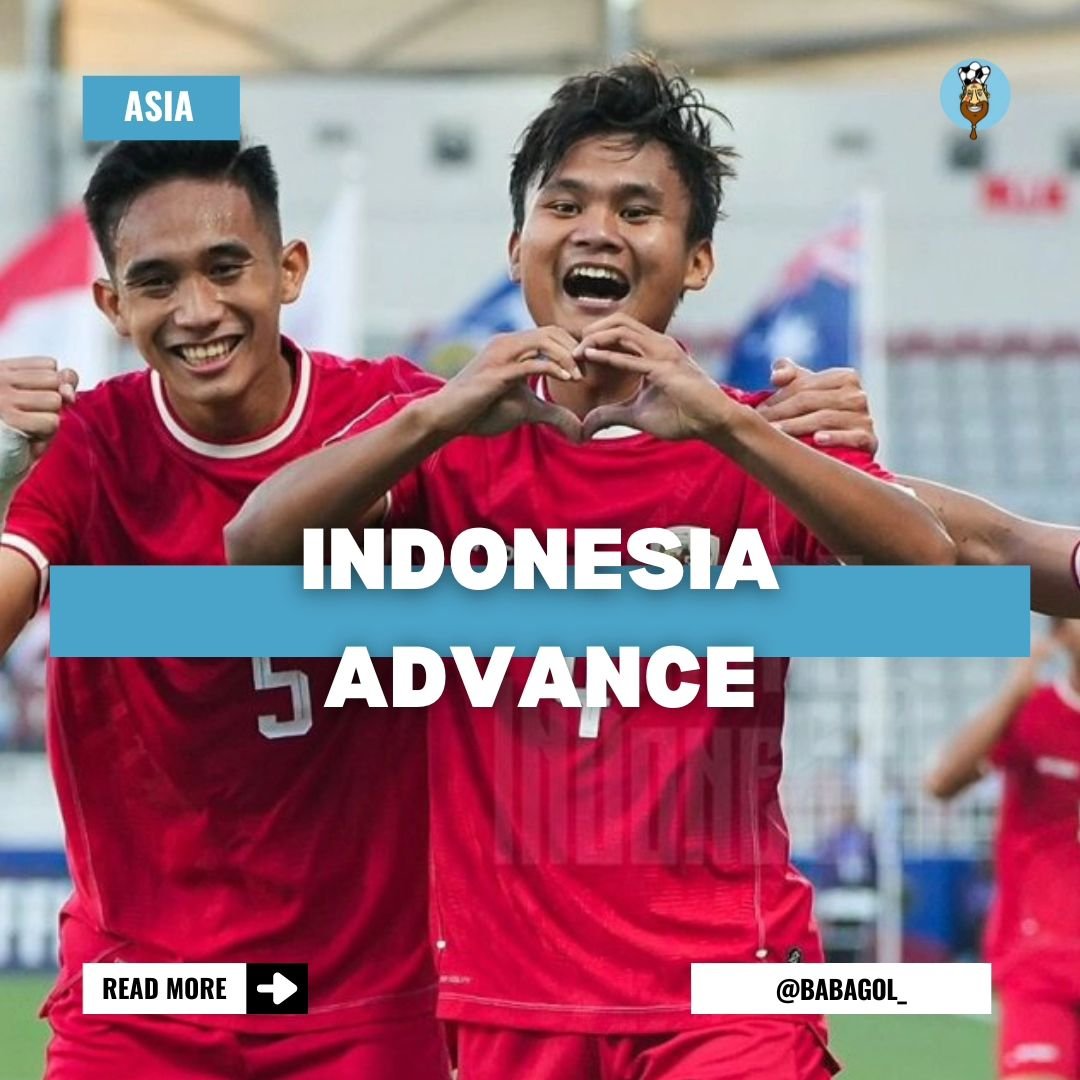 𝐒𝐄𝐋𝐀𝐌𝐀𝐓, 𝐆𝐀𝐑𝐔𝐃𝐀 𝐁𝐎𝐘𝐒! 🔥

@pssi are qualified to the quarterfinals in their first-ever AFC u23 Asian Cup!

#keepingfootballreal