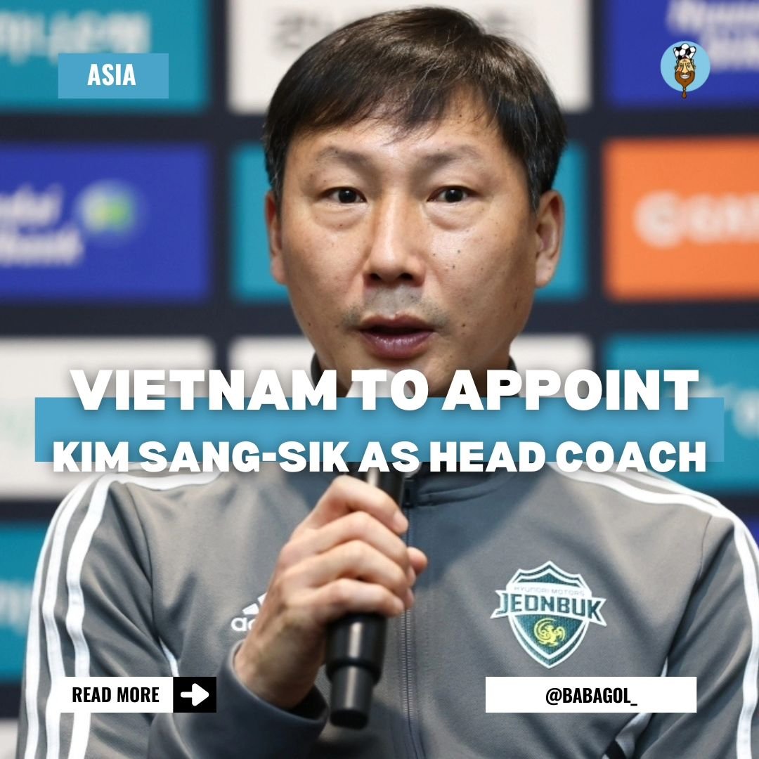 Vietnam 🇻🇳 is close to appoint Kim Sang-sik 🇰🇷 as new head coach, as per KBS (exclusive).

Will Kim maintain Park Hang-seo's success at the Southeast Asian nation ❓️

#keepingfootballreal