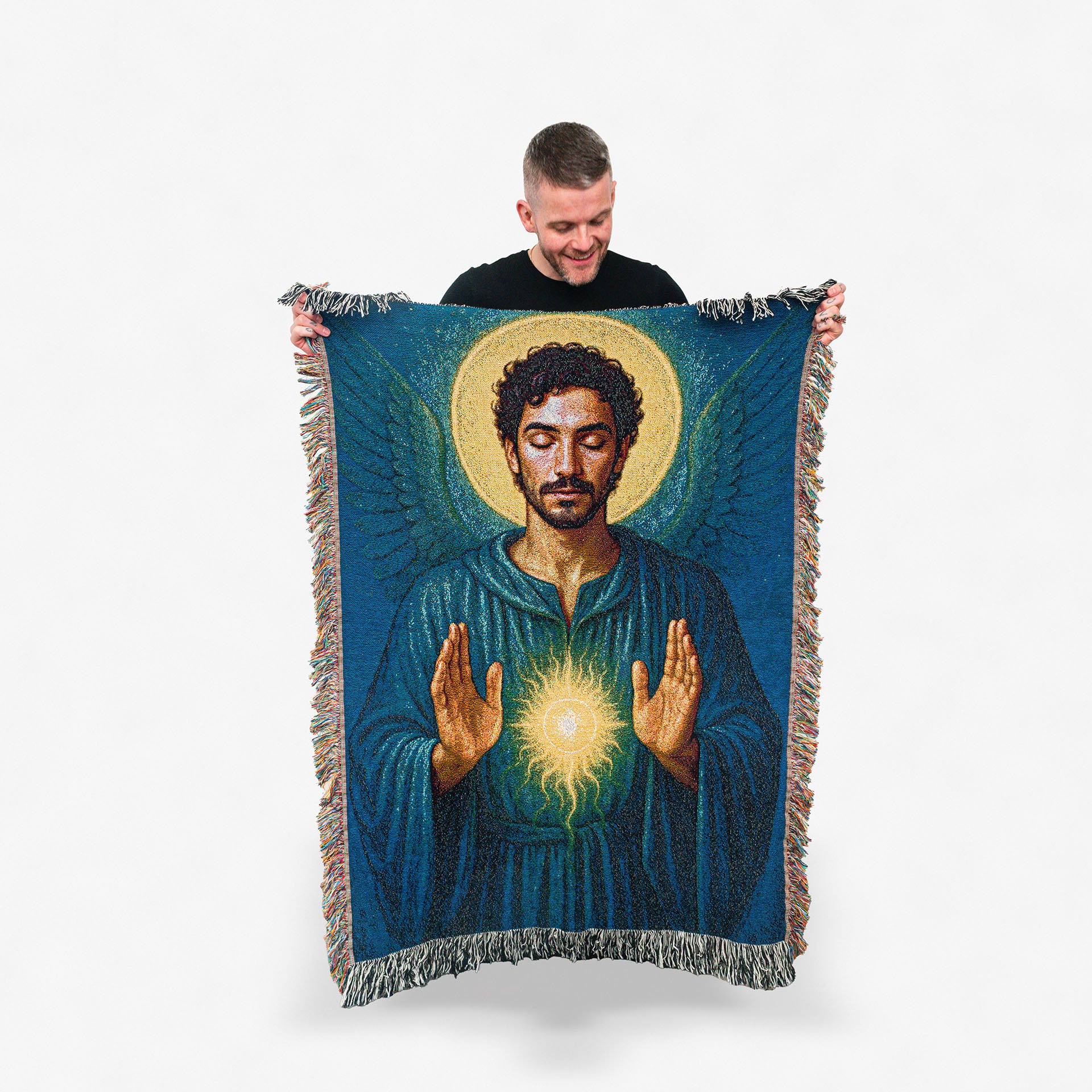 Archangel Raphael Woven Blanket 52" x 37"