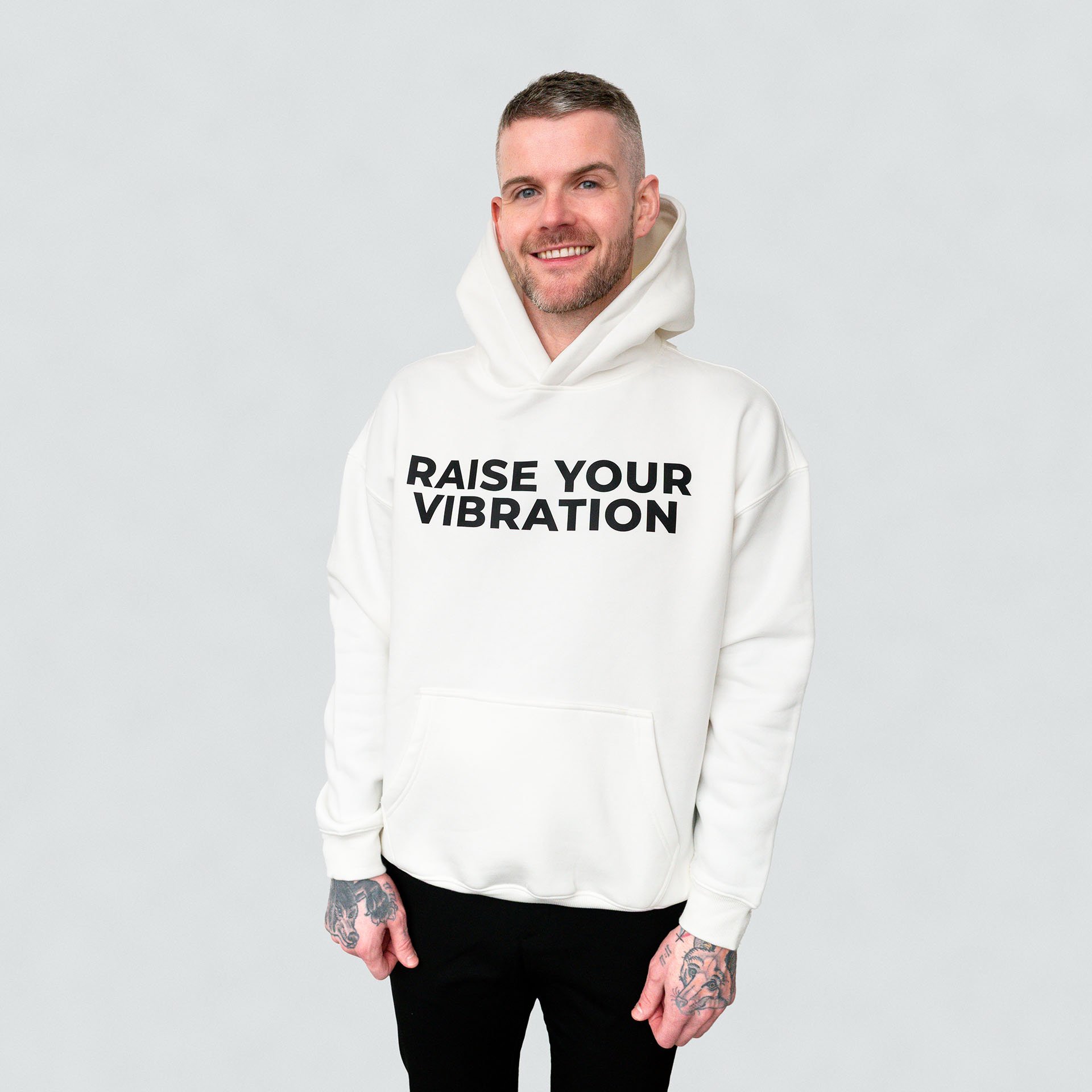 Raise Your Vibration Oversize Fleeced Hoodie