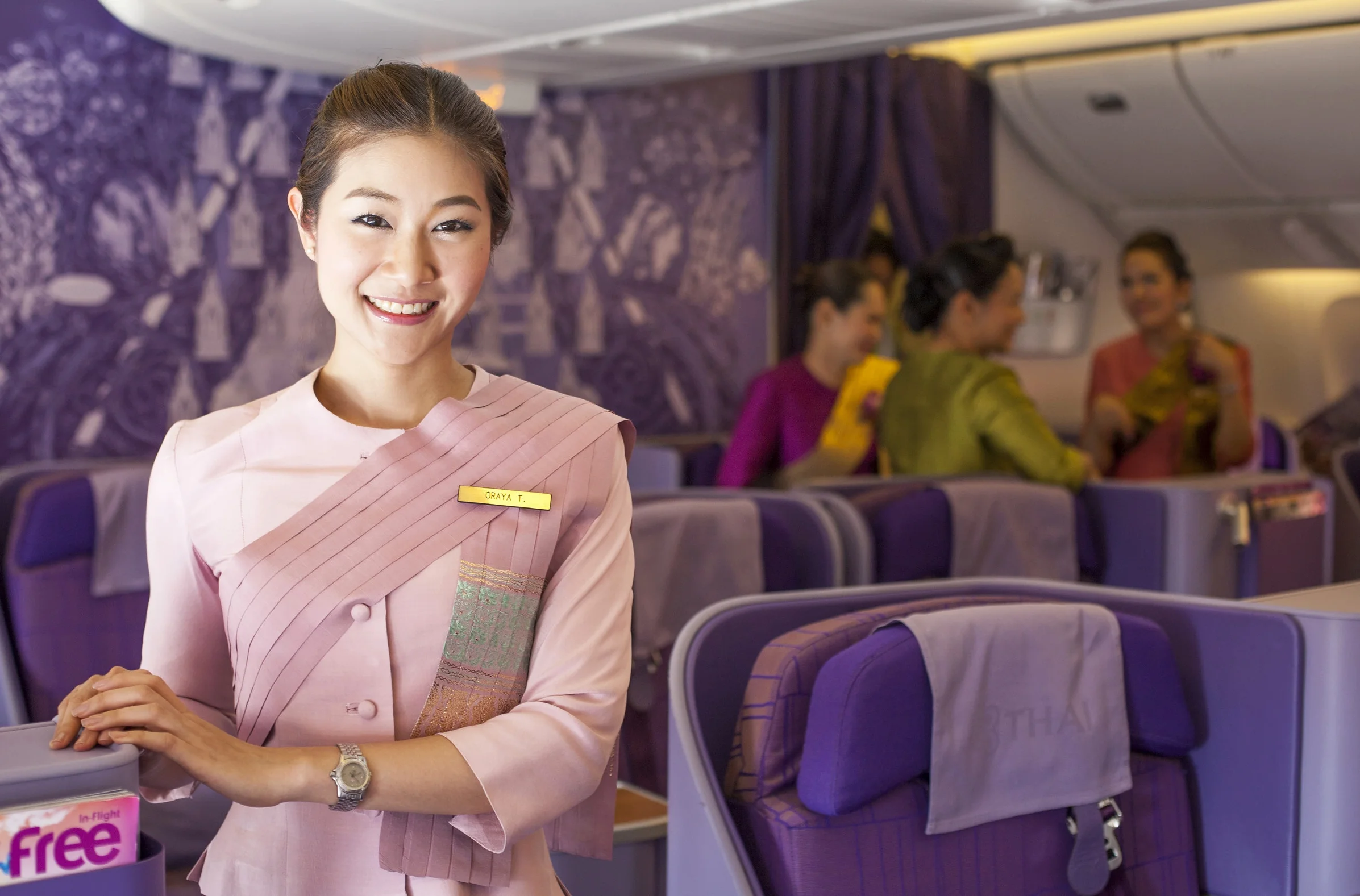 flight attendant for Thai Airways