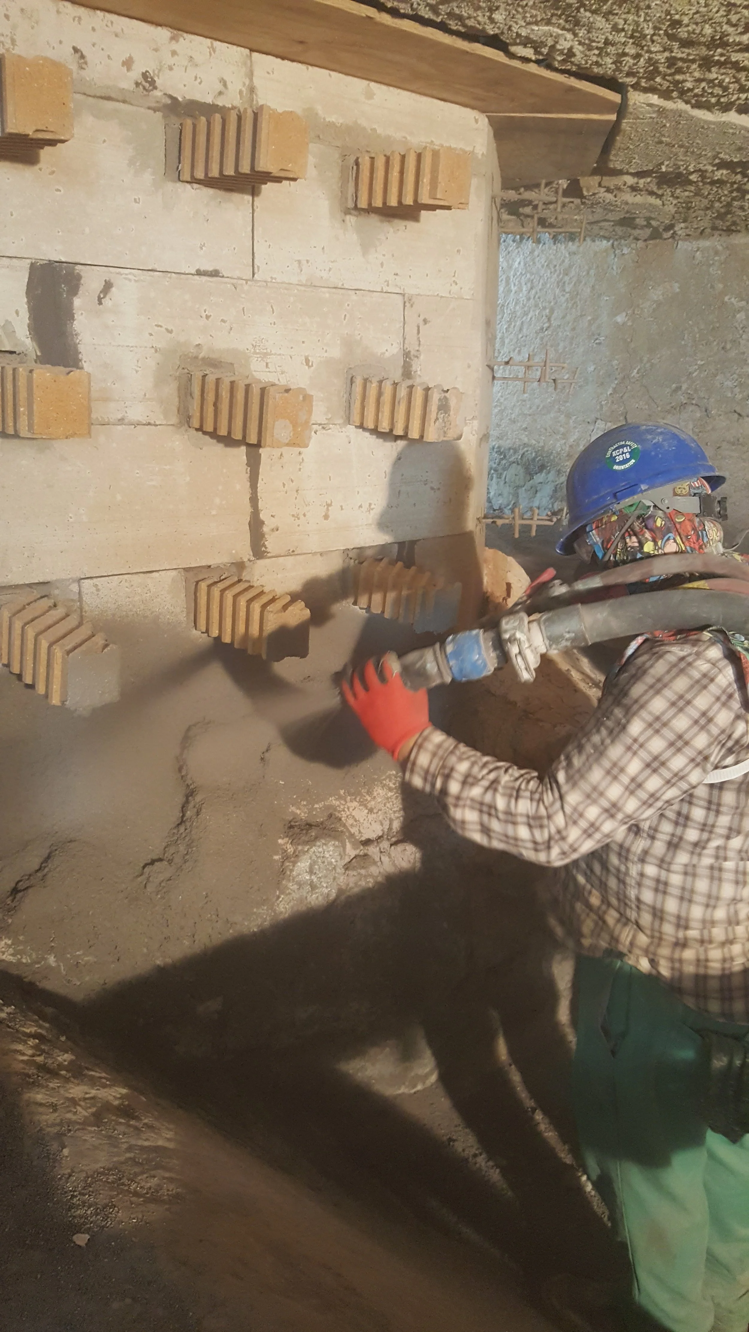 Aluminum Melter Shotcrete Repairs