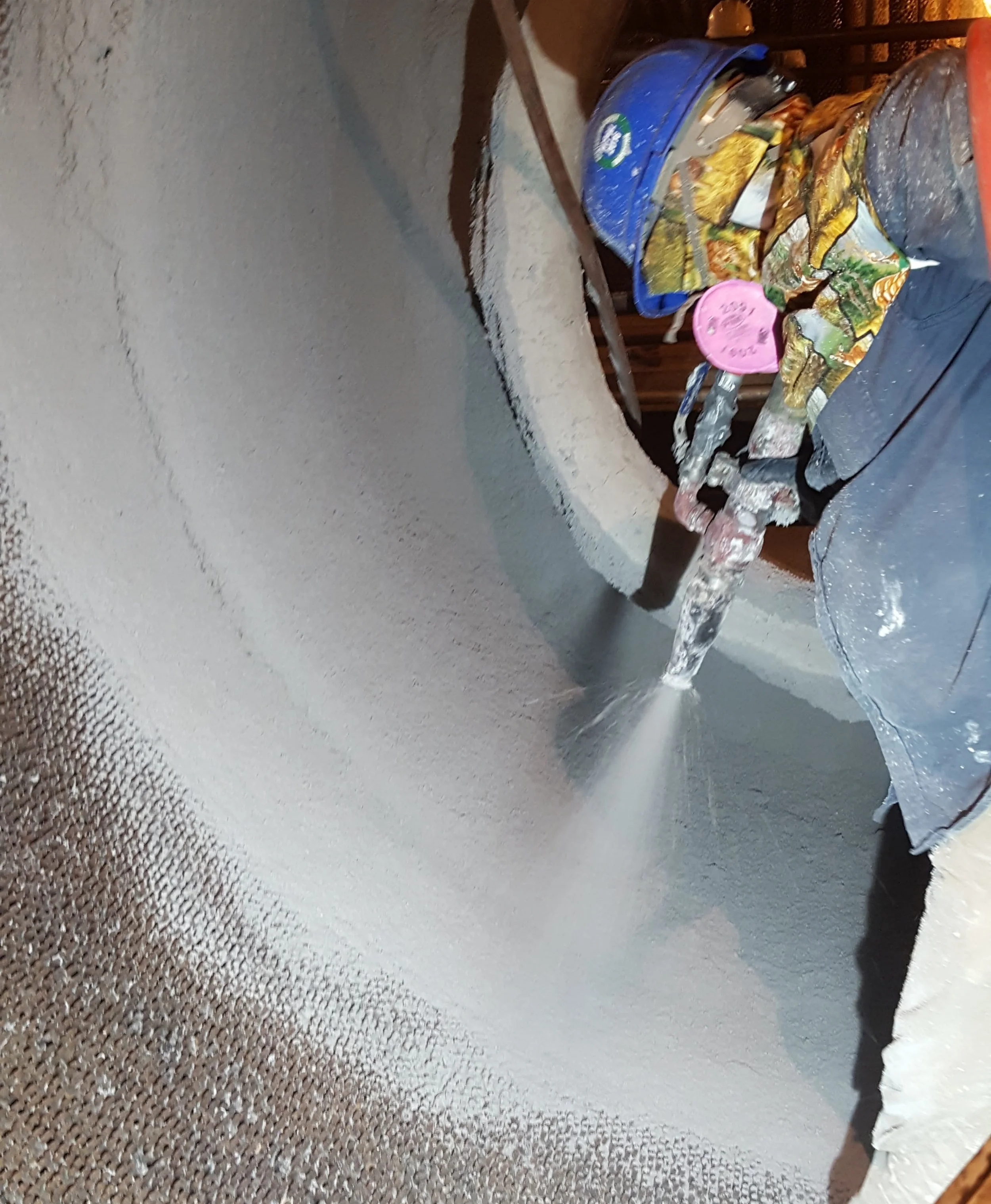 Shotcrete Cyclone Reline - Coal Fired Power Plant