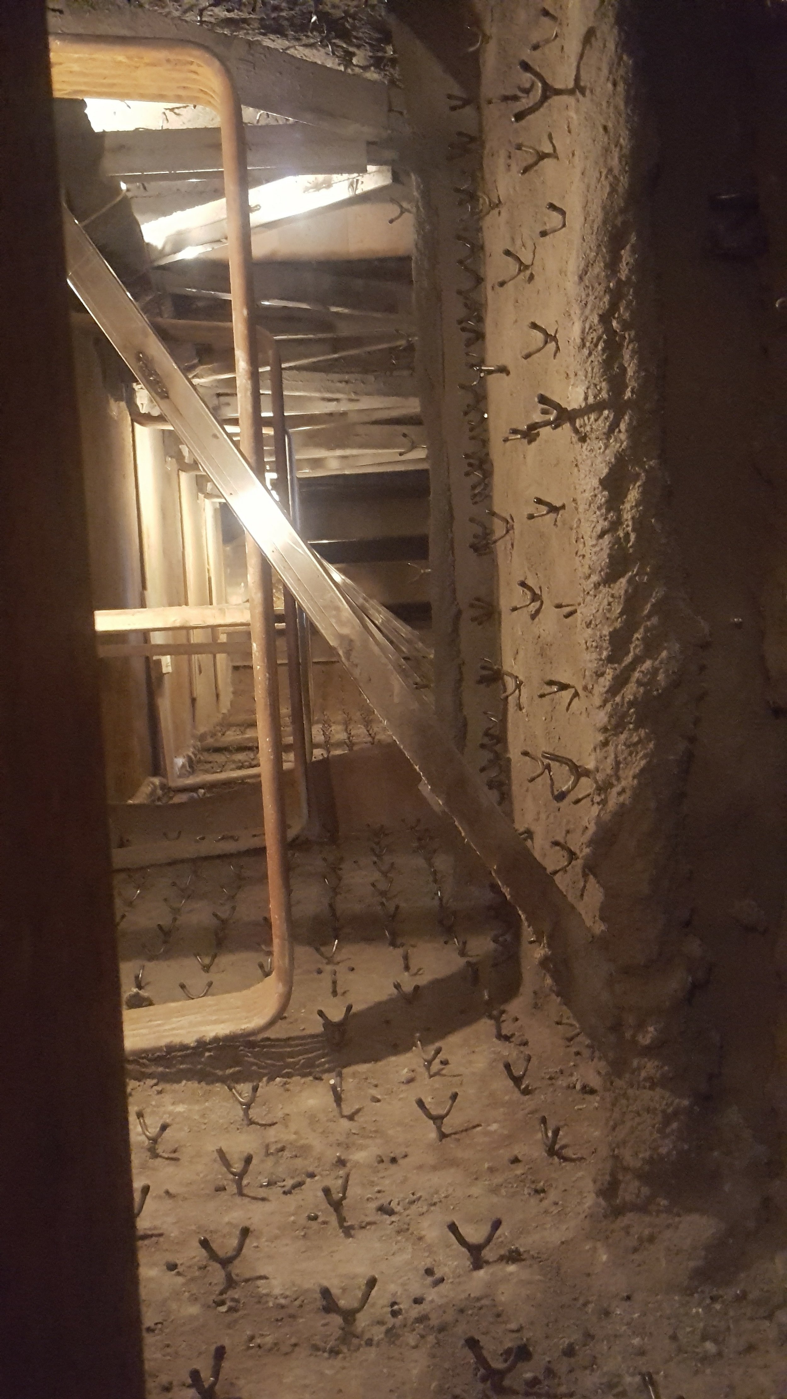 Completed Shotcrete Insulation Lining in Ductwork, Hotface to be shot over.