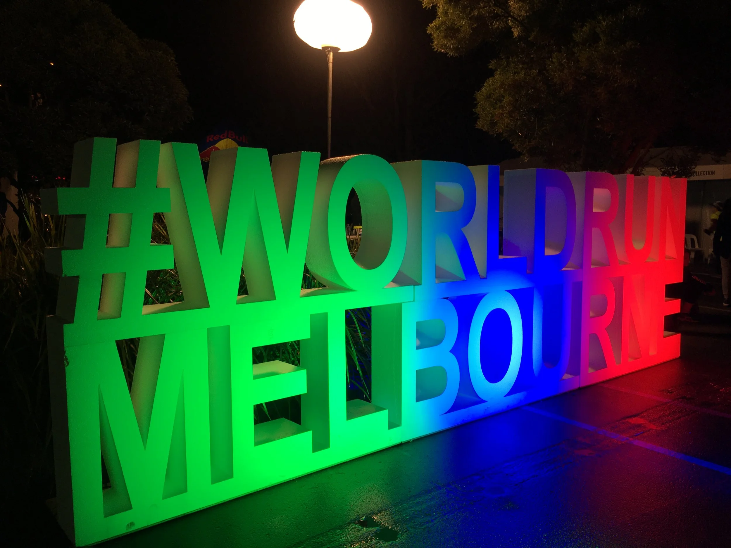 World Run Melbourne Foam Letters