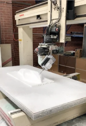 Cutting a monocoque for a Paralympian's bike