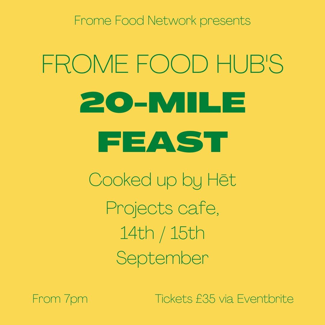 As part of #GBGW next month, @het_frome will cook up a menu of @frome_food_hub produce, highlighting the brilliant farmers and processors on #Frome's doorstep, including @vallisveg, @meadowsweet_farming, @ivyhousefarmdairy, @getpickled.somerset et al