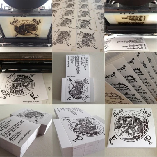 Letterpress CD Cover - Jess Ward