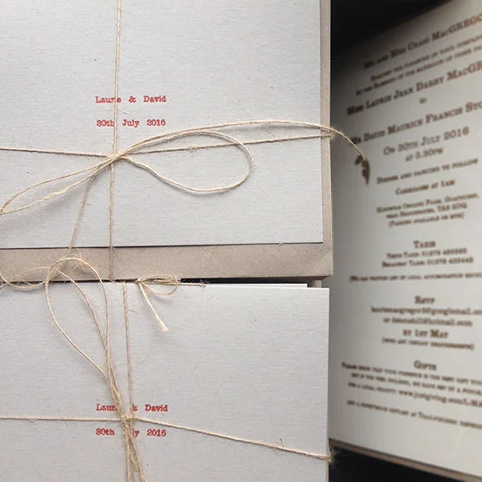 Laurie & David Wedding Invitations - Part 1