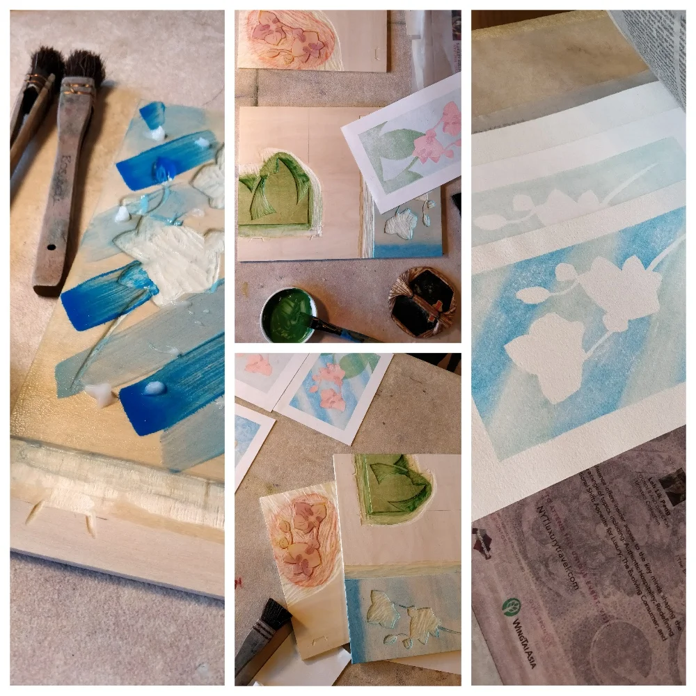 Printing my woodblocks 