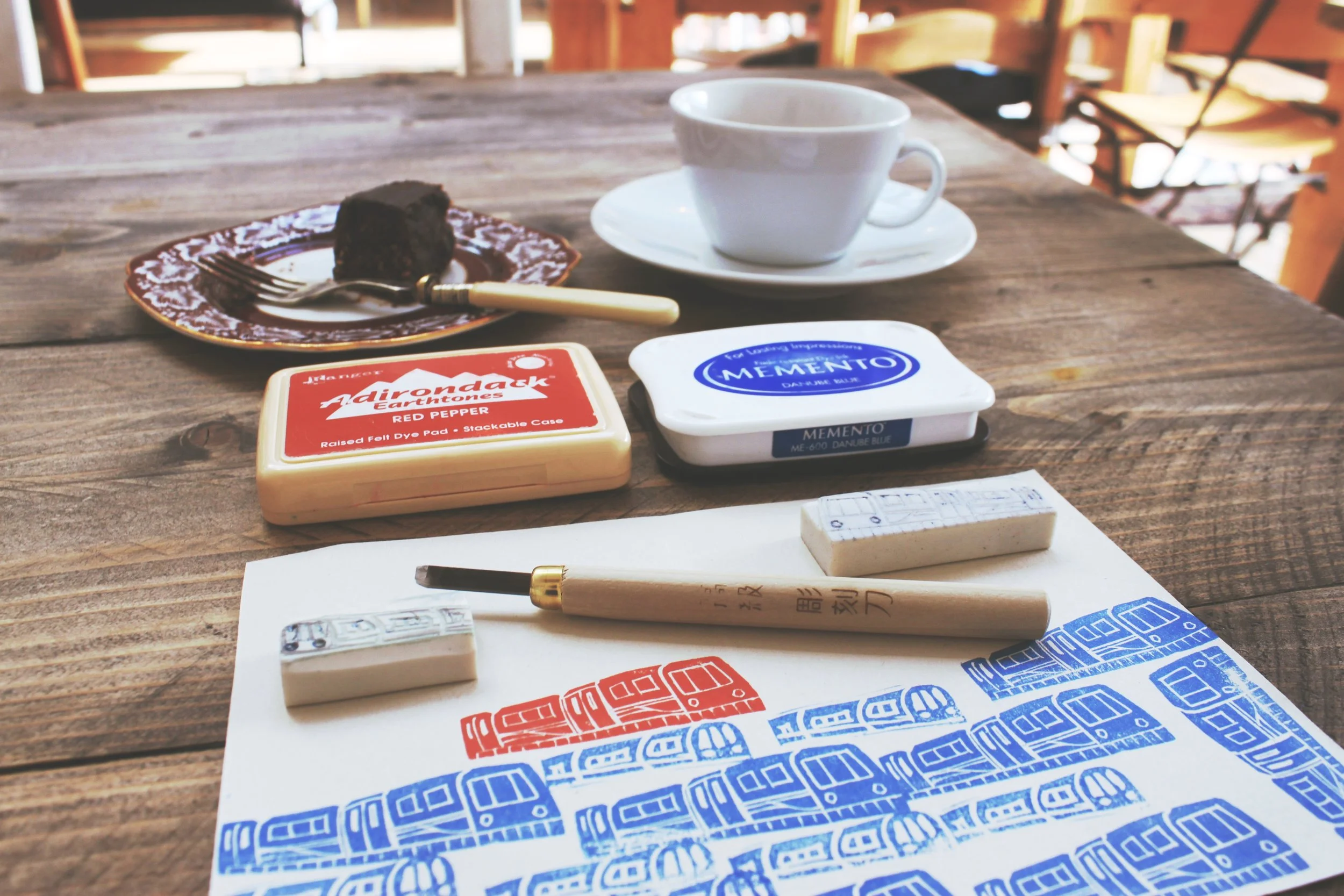 Rubber Stamp Workshop - Salt Cafe 