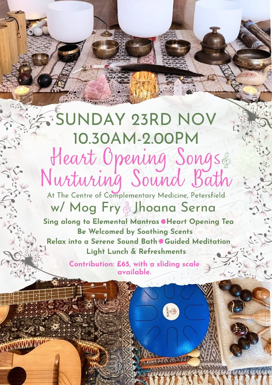 Heart Opening Songs  &amp; Nurturing Sound Bath at The Centre