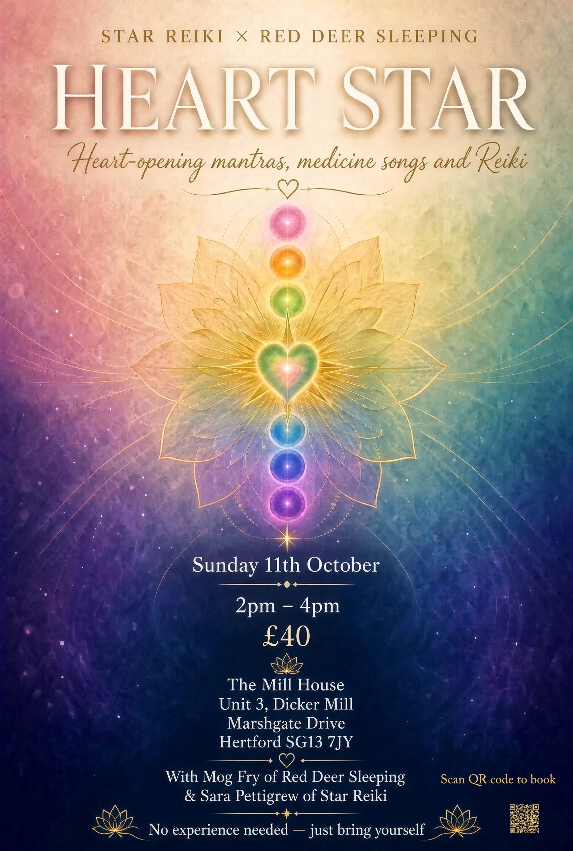 Heart Star at The Mill house Hertford 