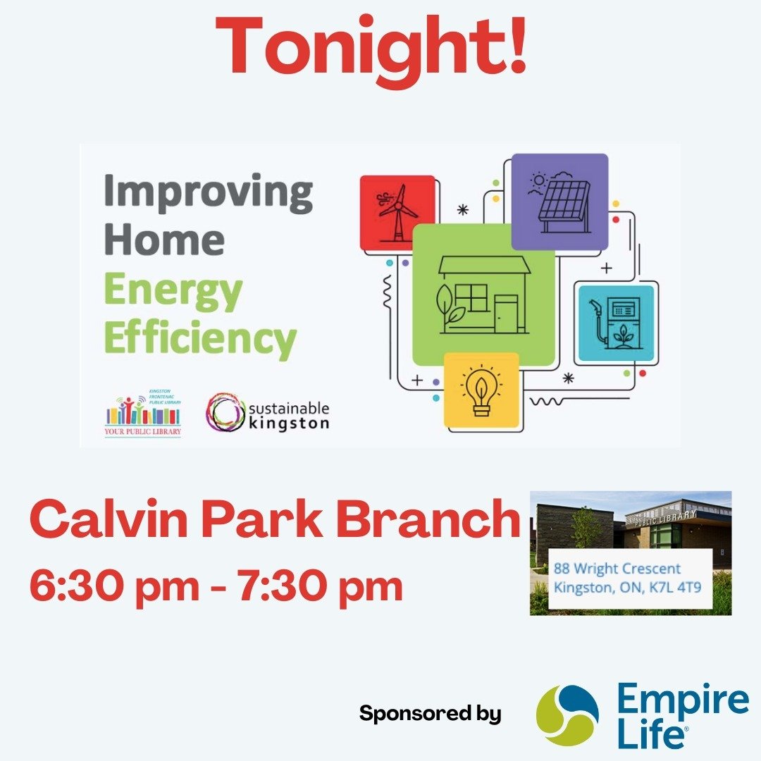 Looking forward to this great event tonight! To register, please visit https://calendar.kfpl.ca/event/10565807. 

Note: An earlier post incorrectly stated that this event would take place at 310 Bagot St. It is actually at the KFPL Calvin Park Branch
