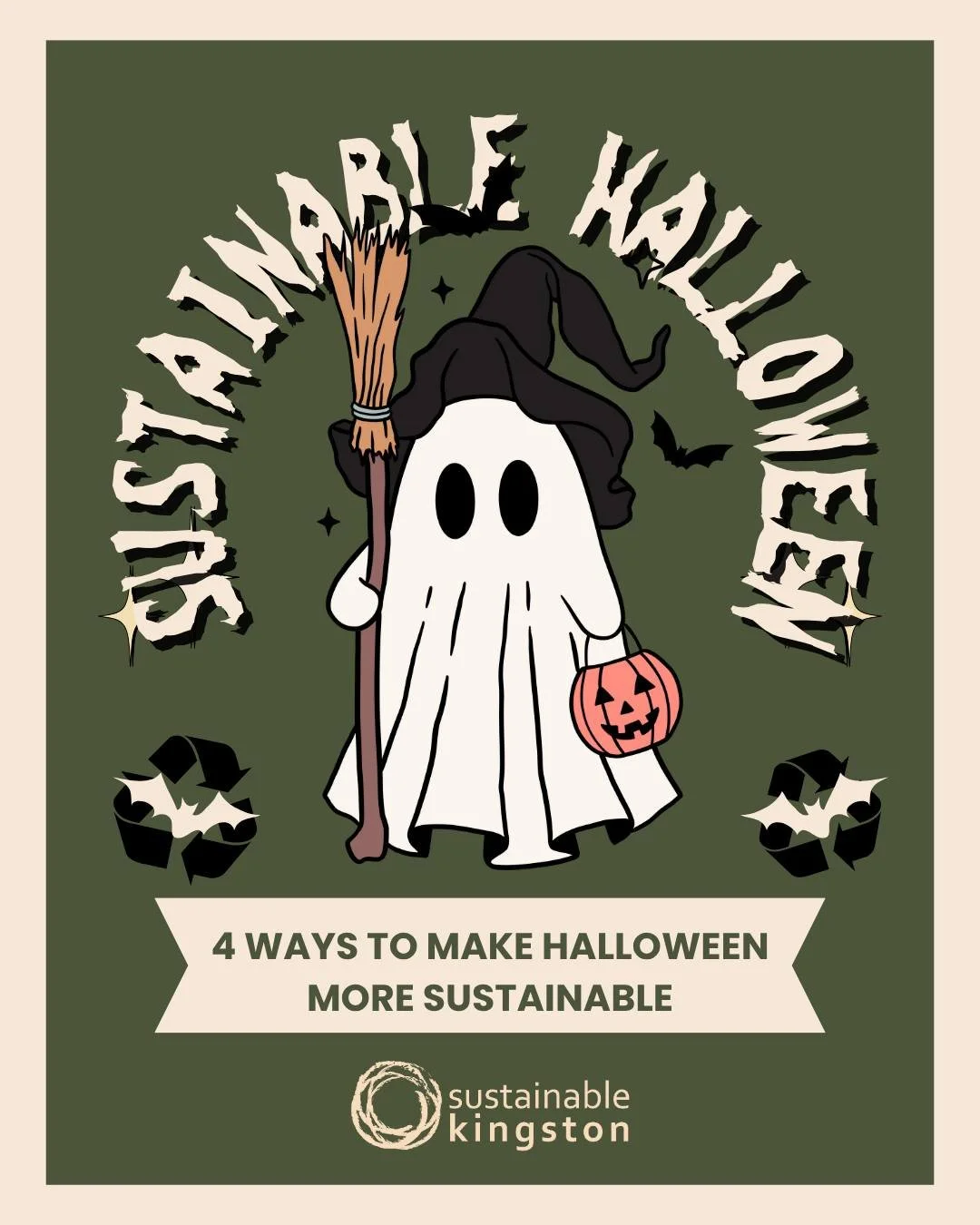 🎃 Make Halloween Spooky and Sustainable! 👻

Halloween is all about creativity and fun, but it doesn&rsquo;t have to come at the planet&rsquo;s expense. Here are a 4 ways to celebrate sustainably this spooky season:

1. DIY or thrift your costume &n