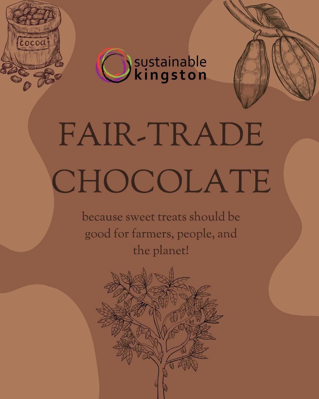 Did you know it can take up to a year for a single cocoa tree to make just half a pound of chocolate? 

Chocolate might be a fan favorite, but its production and shipping leave a big carbon  footprint. But the good news is you don&rsquo;t have to giv