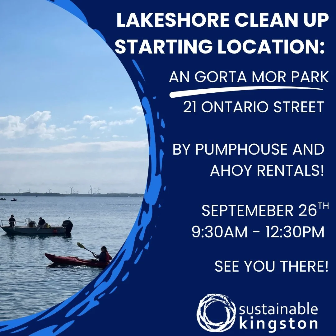 🌊 Kingston Lakeshore Cleanup is Tomorrow!

We&rsquo;re looking forward to getting out on the waterfront with everyone joining us for this year&rsquo;s cleanup!

📍 Meeting point: An Gorta Mor Park, Kingston
🕤 9:30 a.m.

A quick note about the locat