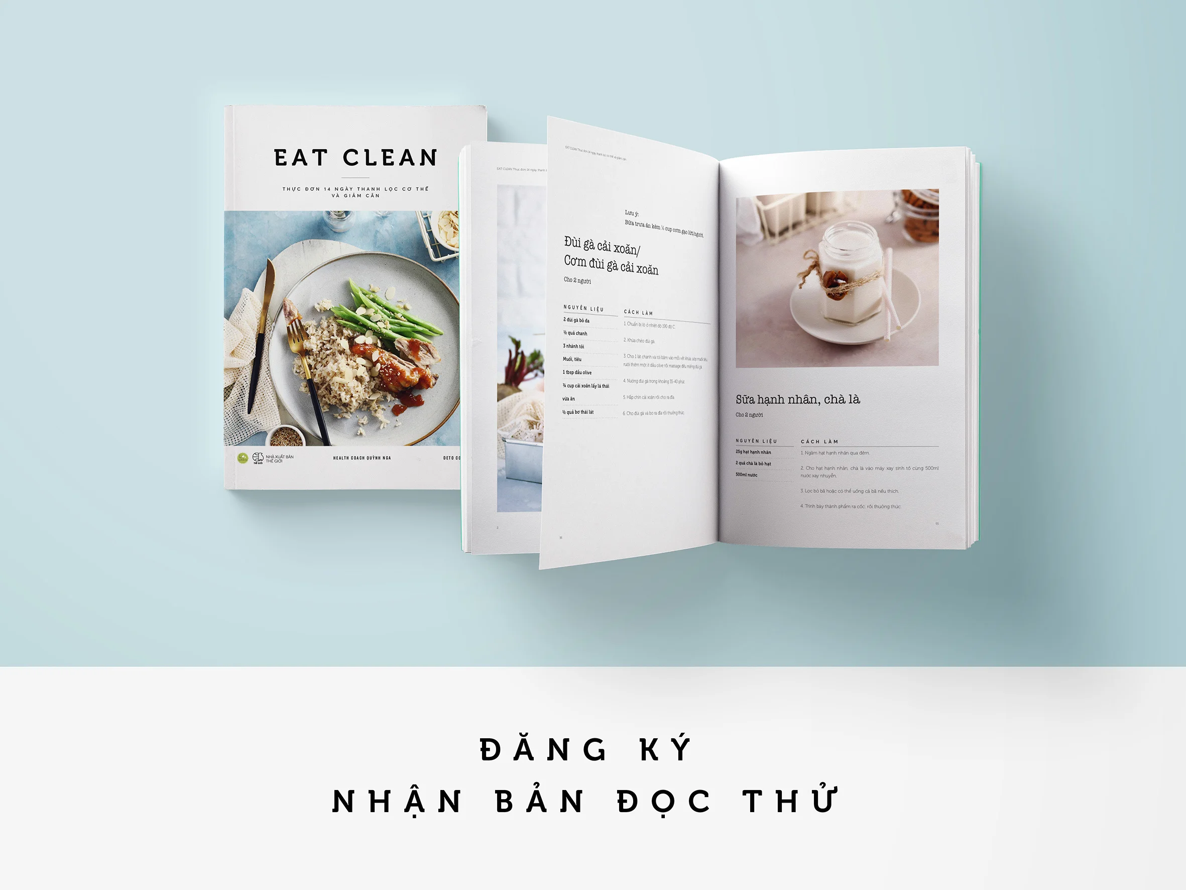 Ra mắt sách cookbook Eat clean - 14 ngày thanh lọc cơ thể và giảm cân