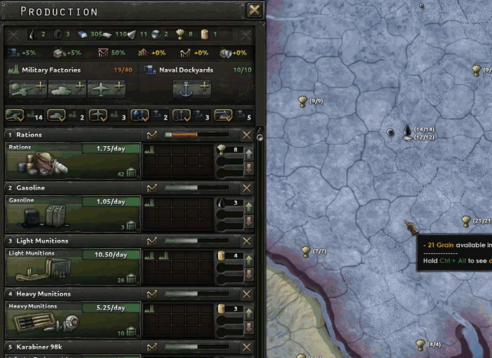 Hearts of Iron IV Mod - The Resource War