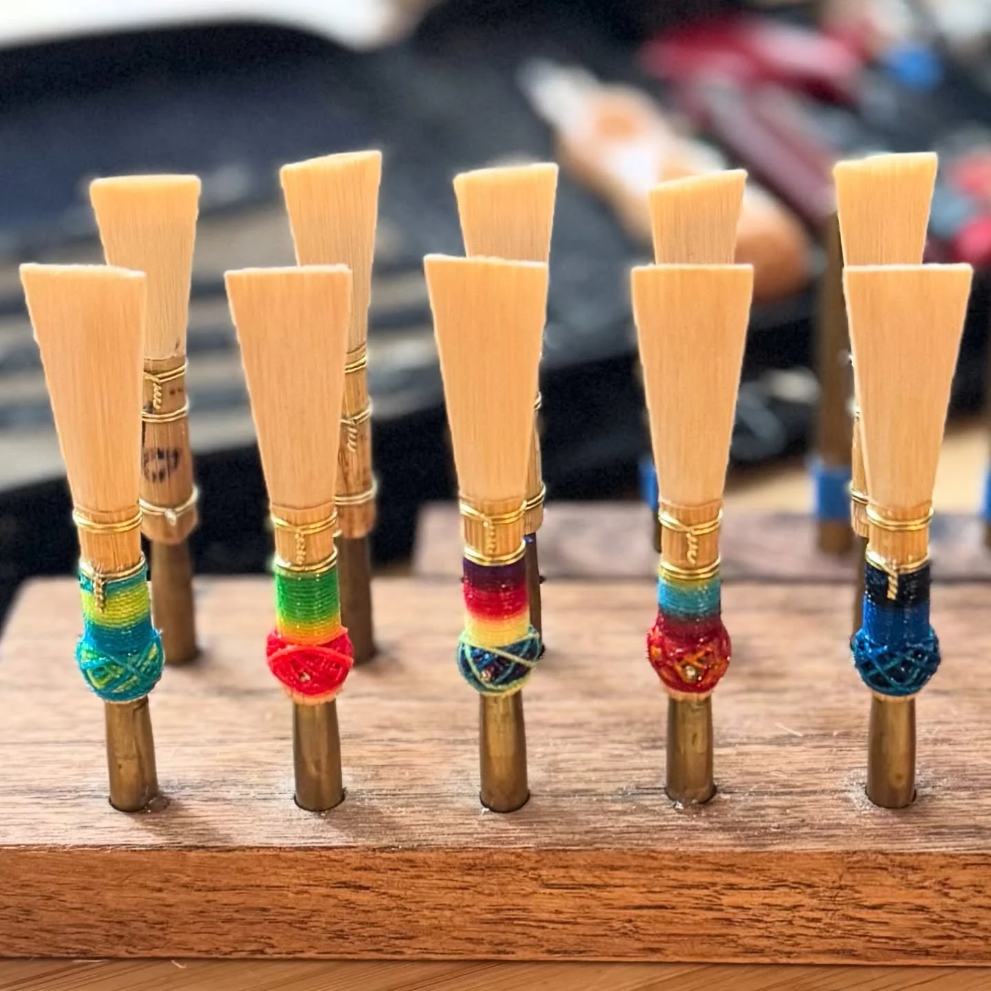 Sunday reed hang with @sandiegobassoon of @leftcoastquintet! Always a great time bassooning with Dan 🎶
.
@foxproductsofficial @walterfagott @heckelbiebrich @rigotti.reeds @georgriegergmbh @squirrelystash 
.
#bassoon #bassoonist #doublereed #fagott #