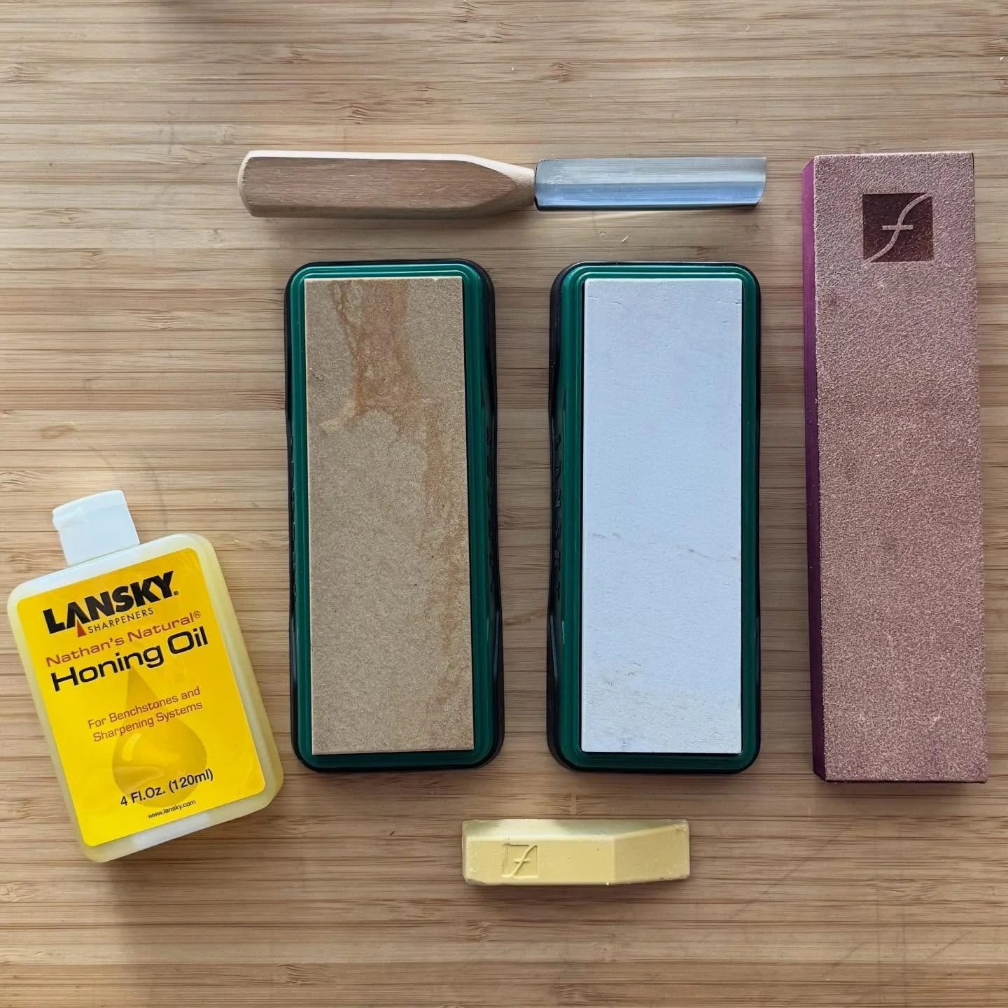 Arkansas Wonders are in! New sharpening kits curated just for you! These are natural sharpening stones from rock formations known as novaculite whetstones in the Ouachita Mountains in Arkansas. For thousands of years people have been making tools fro