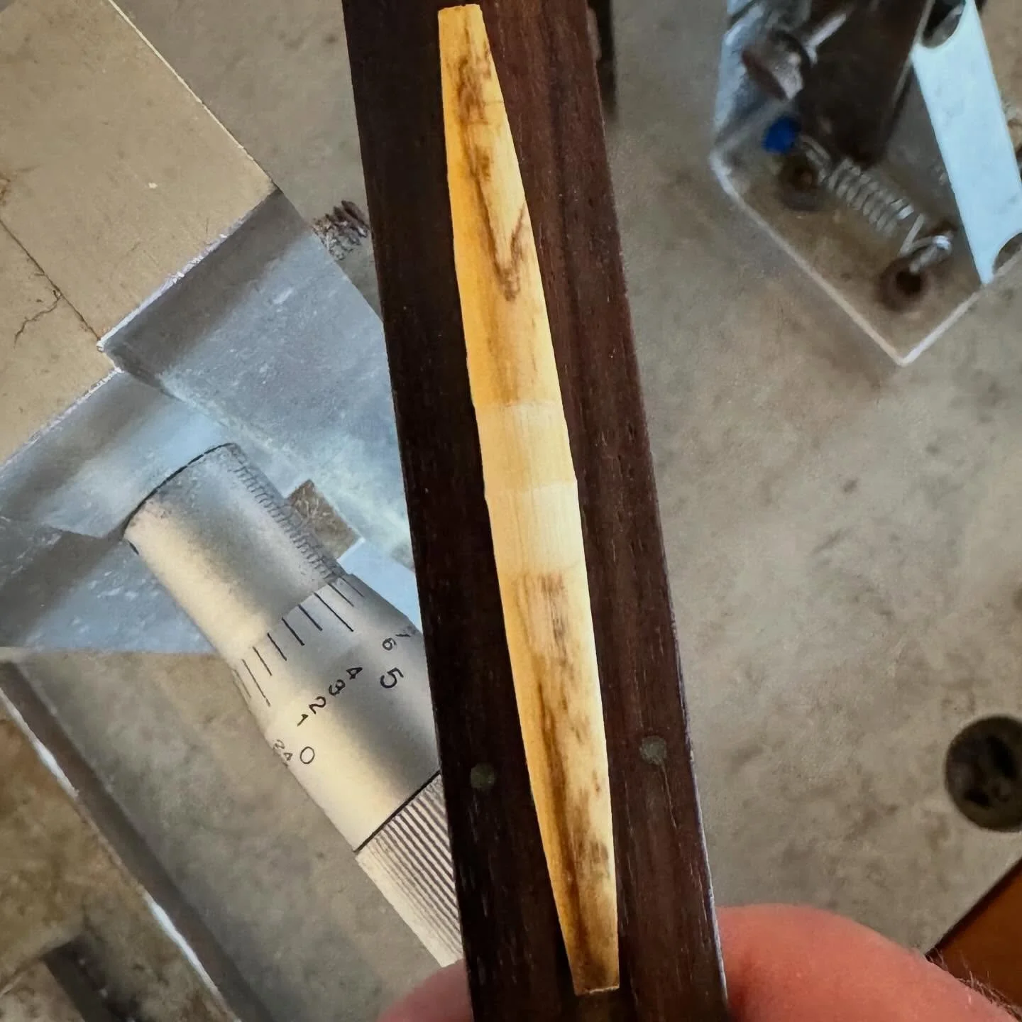 Wow, this machine is 🔥 Sundays are for reed making. Getting the hang of some new-to-me reed making tools. #oboereeds #oboe #englishhorn #doublereed #classicalmusic