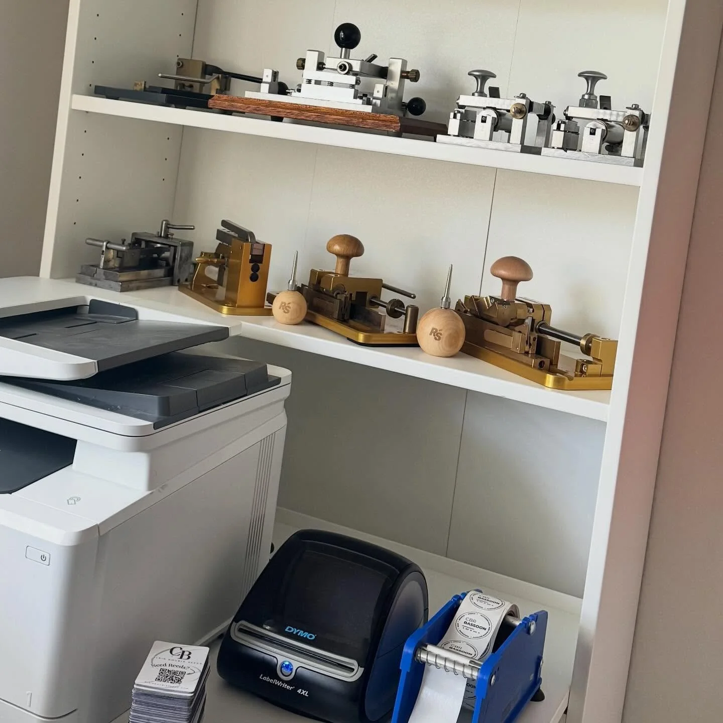 The studio/office is coming along, definitely underutilizing space but that&rsquo;s okay for now. The tools look nice enough. They&rsquo;ll go back into the cabinet after I finished making the peg board drying racks and rework order processing and th