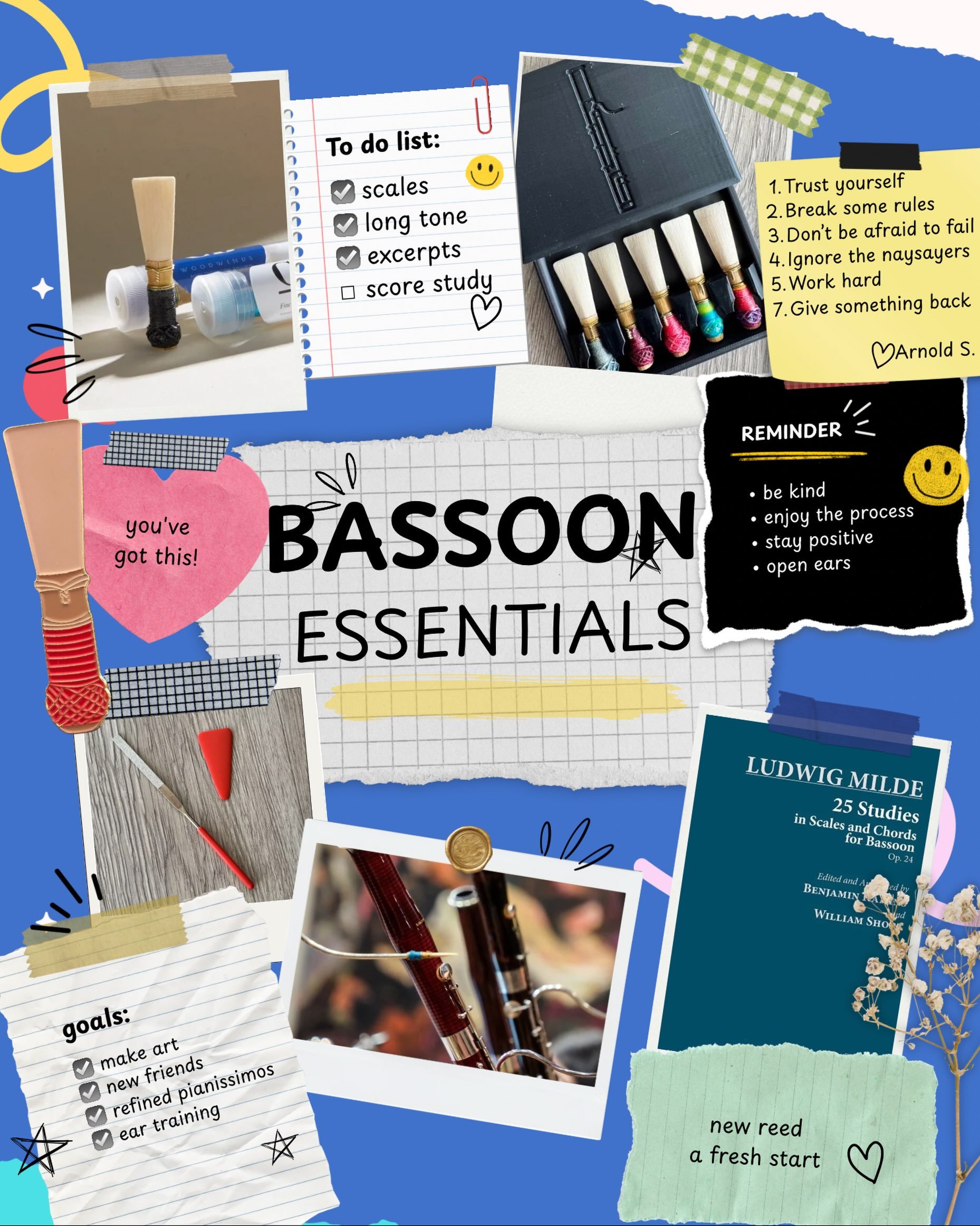 Practice. Rehearse. Perform. Repeat. Make sure you&rsquo;ve got what you need for a great year- from the practice room to the stage.
#bassoon #doublereed #backtoschool #musicmajor #classicalmusic