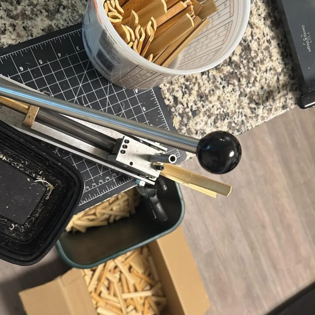 Weekend vibes #reedmaking #bassoon