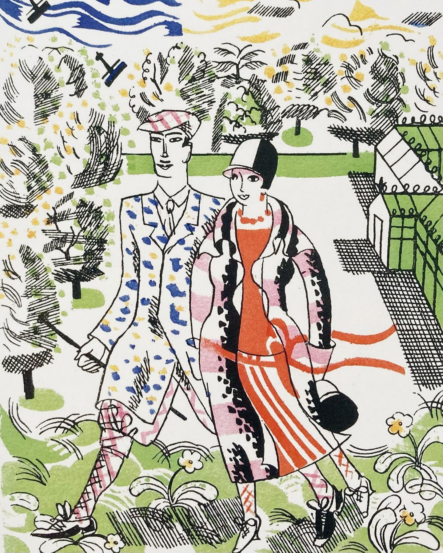 It&rsquo;s the bank holiday weekend! 
Any plans? A trip to Kew Gardens, a dip in the sea? A ride on a vintage steam train? Or are you staying put with your feet up in the back garden? I&rsquo;m off paddleboarding! 

Here are some lovely #edwardbawden