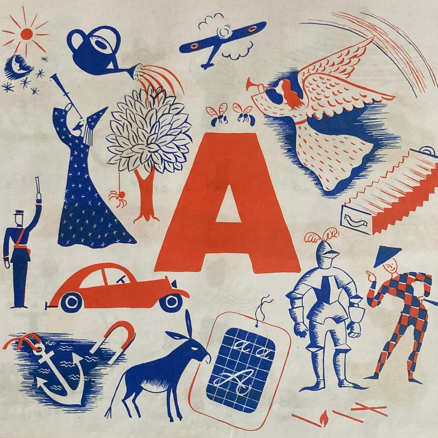 If, like me, you cannot resist the lure of dusty old second hand bookshops&hellip; is there anything more exciting than finding a spiro bound French Alphabet book!? Here&rsquo;s a really nice find published by Guy le Prat - a brilliant Parisian publi