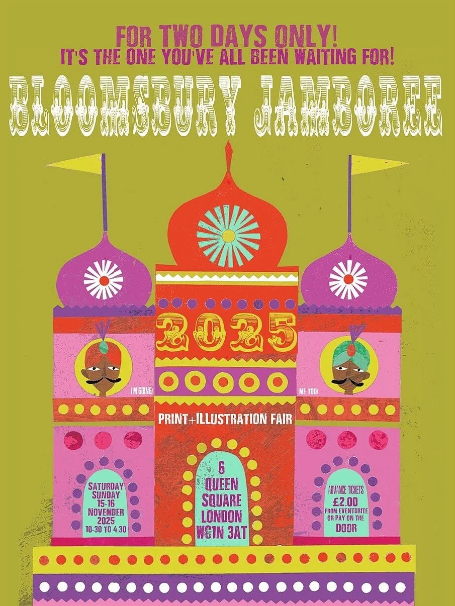 A date for the diary! 

Three weeks today we will be taking part in the fabulous Bloomsbury Jamboree in London! It&rsquo;s a weekend event on 15 &amp; 16 November and is taking place at the @artworkersguild - and wow - what a line up there is this ye
