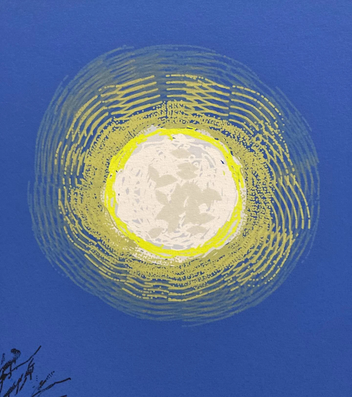 Am loving these recent majestic moon paintings by David Hockney - on show @annelyjuda in Hanover Square. They&rsquo;re wonderfully atmospheric with hints of Inshaw, Bawden, Hopper and Palmer. Well worth a trip!