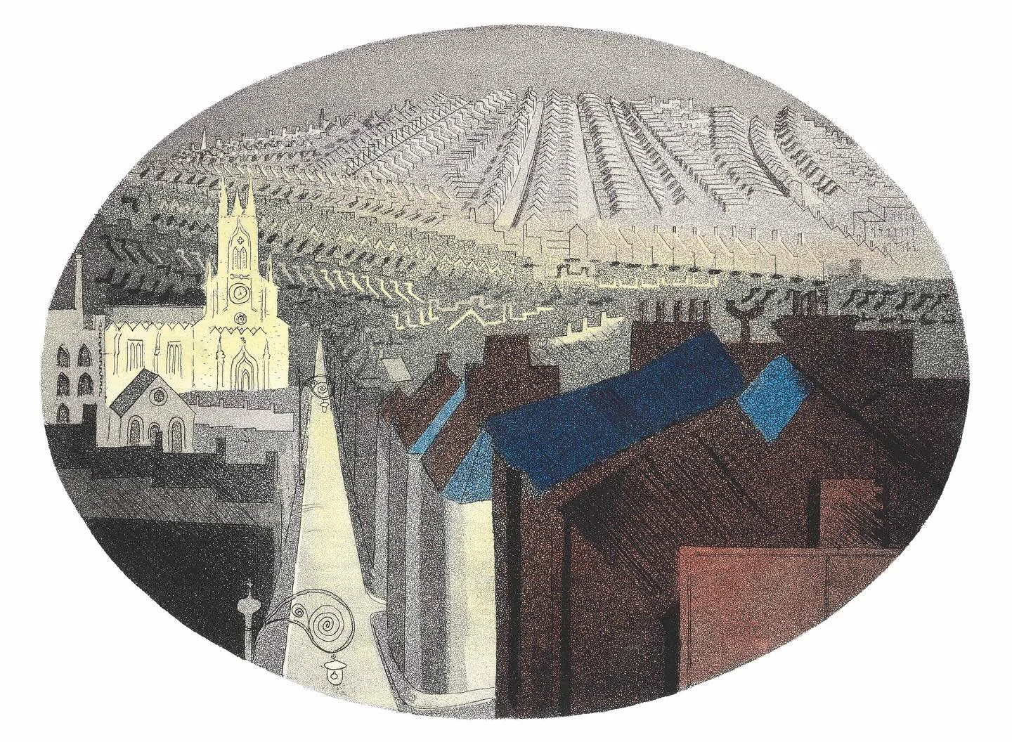 &ldquo;This is the first view of Brighton which many visitors get. Perhaps after a stuffy train journey it is disappointing not to find oneself delivered right on the beach, but the view of Brighton&rsquo;s villas climbing the further hill by Kemp To