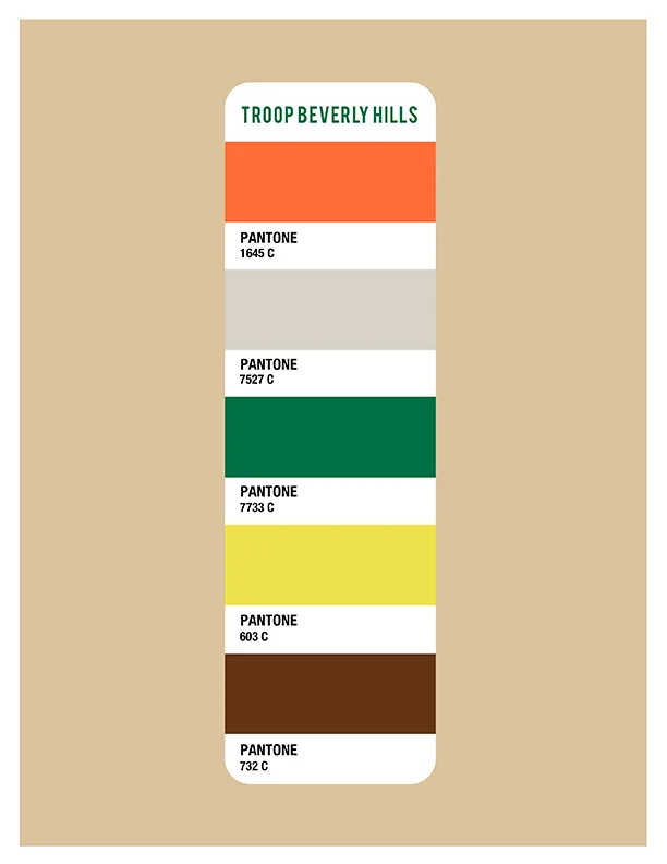 Troop Beverly Hills Color Palette